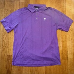 Tiger Woods Collection Nike Dri-Fit Polo Shirt Oak Hill 1921 Logo L FAIR READ